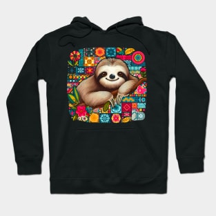 Stitched Sloth Hoodie